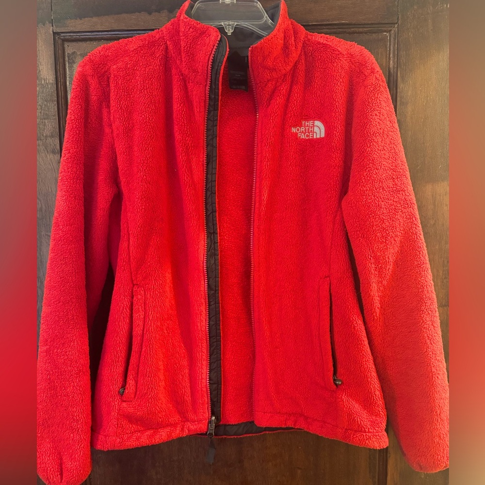 Red North Face Osito Jacket Size Medium
